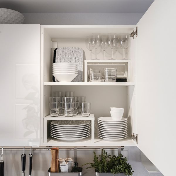 Кухня, глянцевый белый 160x61x220 см IKEA KNOXHULT КНОКСХУЛЬТ 894.015.13 - фото 2