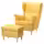 STRANDMON Кресло + табурет для ног - Tibbleby желтый
