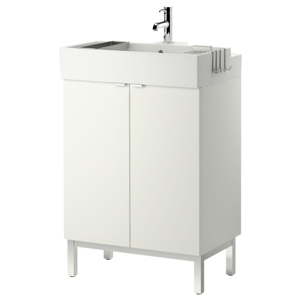 Шкаф под раковину с 2 дверцами ЛИЛЛОНГЕН, белый - фото 1