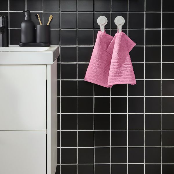 VÅGSJÖN Полотенце - розовый 30x30 см - схема-чертеж с размерами