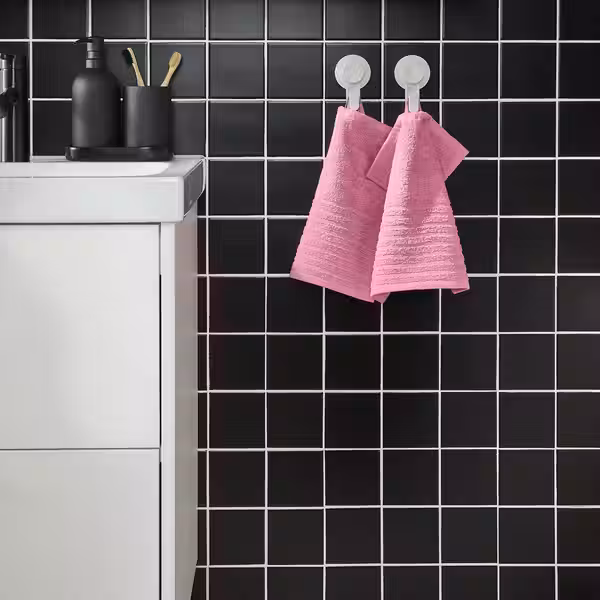 VÅGSJÖN Полотенце - розовый 30x30 см - схема-чертеж с размерами