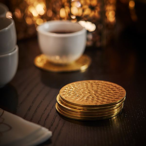 Подставка, золотой 8 см IKEA LJUVARE ЛЬЮВАРЕ 504.921.04 - схема-чертеж с размерами