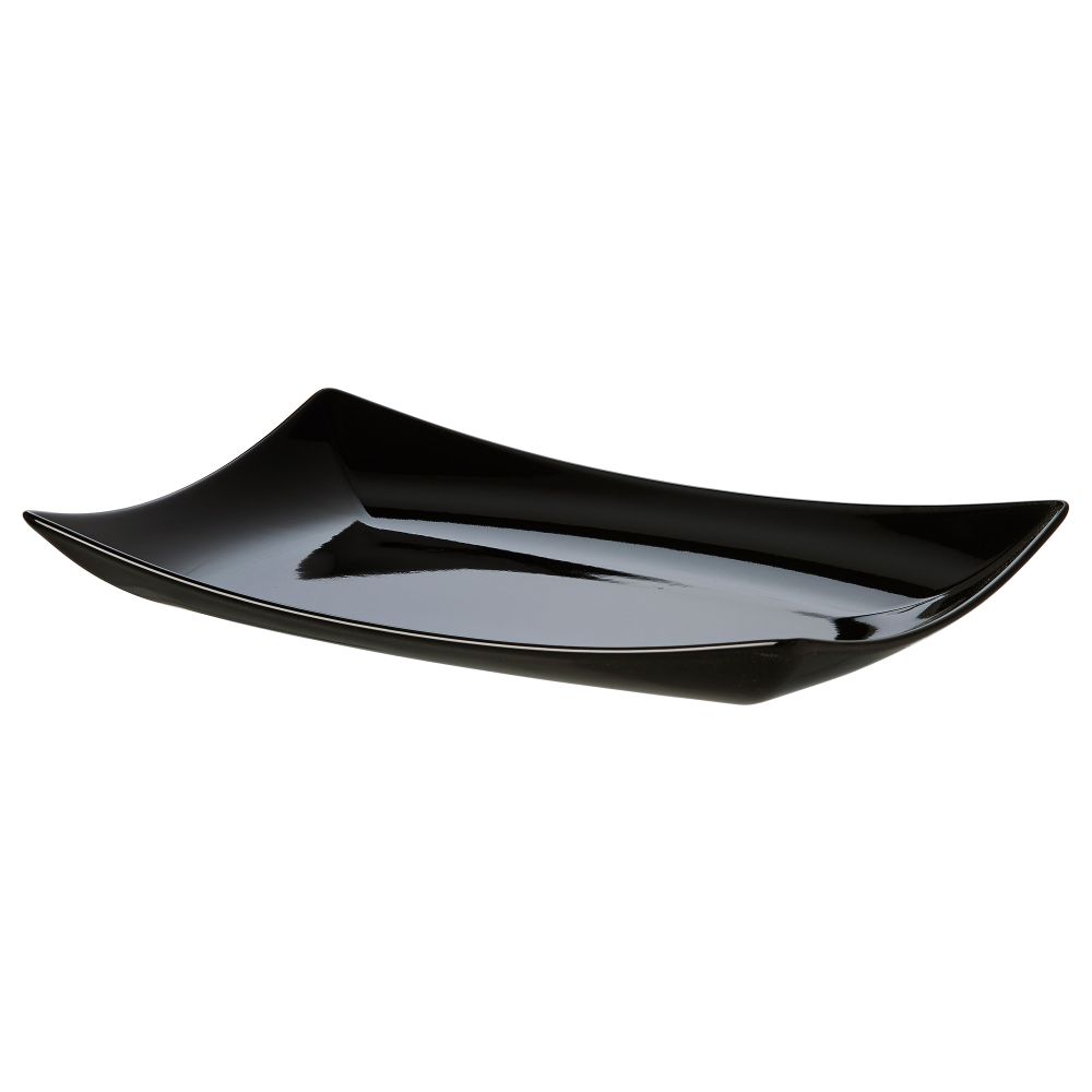 Тарелка десертная МИНДИГ, черный (25x17 см) - фото 1