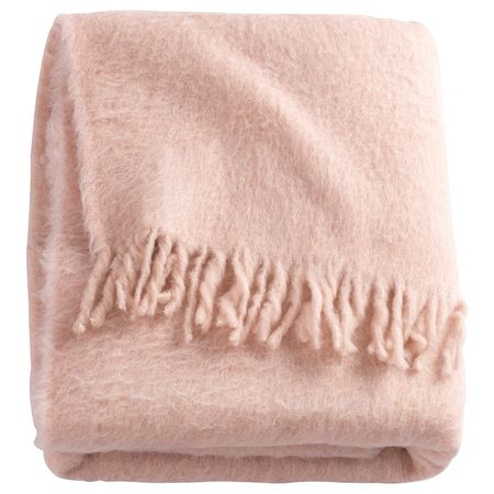 Плед, бледно-розовый 120x180 см IKEA СКЁЛЬДБРЭККА 704.352.21