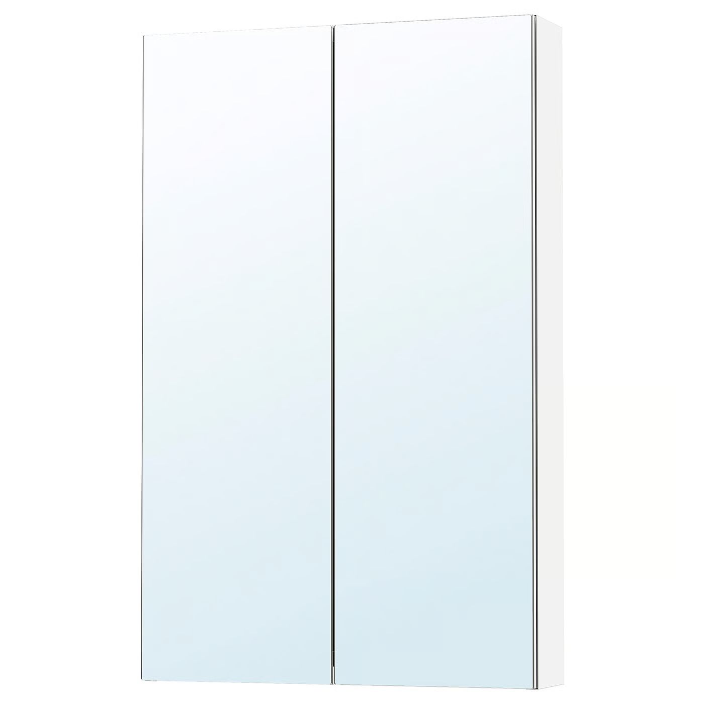 LETTAN Зеркальный шкаф с дверцами - зеркальный эффект/зеркальное стекло 80x15x95 см