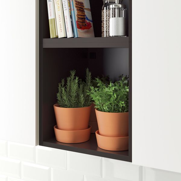 Открытый шкаф, антрацит 40x37x40 см IKEA TUTEMO ТУТЕМО 803.514.90 - фото 2