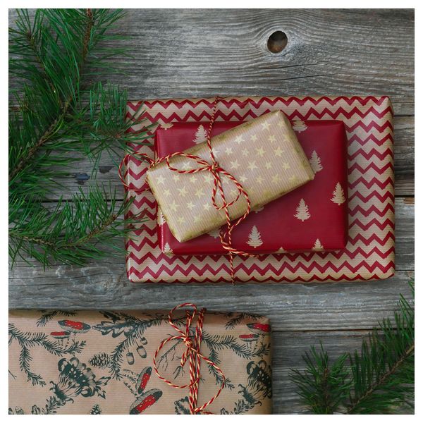 Тесьма ВИНТЕР 2018, бежевый, красный (40 м) - схема-чертеж с размерами