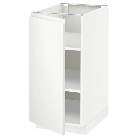 Напольный шкаф с полками, белый/Воксторп матовый белый 40x60 см IKEA METOD МЕТОД 594.464.95