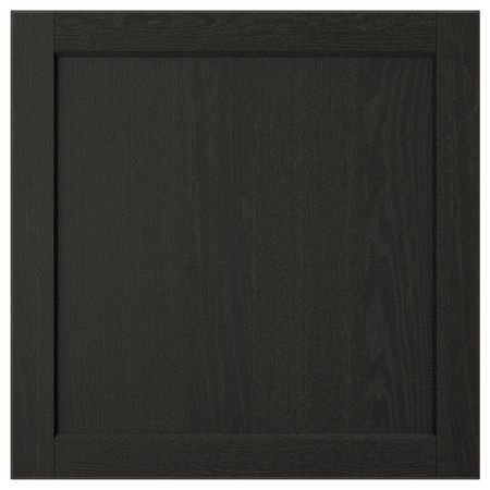 Дверь, черная морилка 60x60 см IKEA LERHYTTAN ЛЕРХЮТТАН 703.565.01