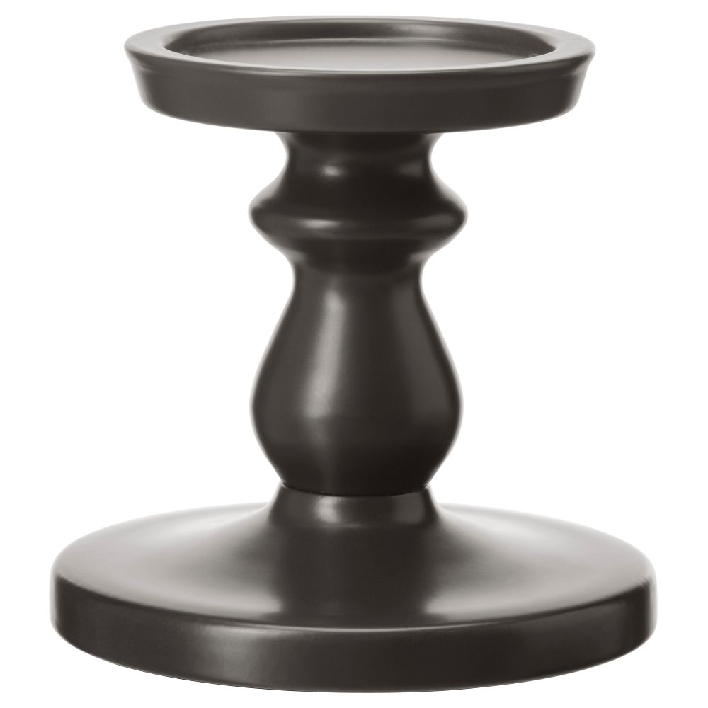 Подсвечник для формовой свечи ЭРСЕТТА, серый (13 см) - фото 1