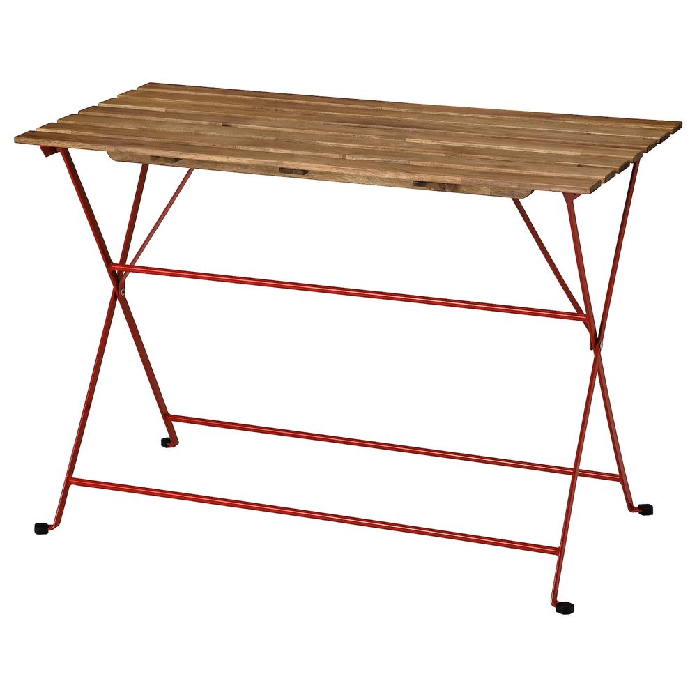 Садовый стол, красный/светло-коричневая морилка 100x54 см IKEA TÄRNÖ ТЭРНО 004.818.48 - фото 1