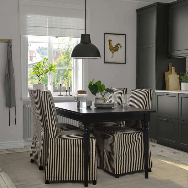 Стол и 4 стула IKEA INGATORP ИНГАТОРП, BERGMUND БЕРГМУНД 395.747.47 - фото 2