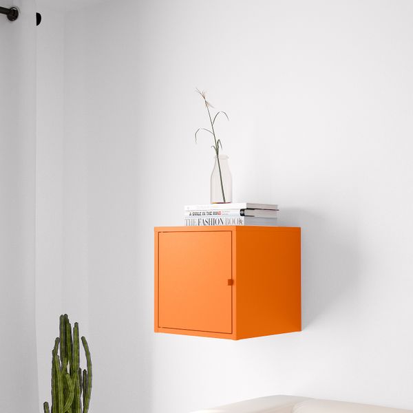 Шкаф, металлический/оранжевый 35x35 см IKEA ЛИКСГУЛЬТ 103.851.15 - фото 3