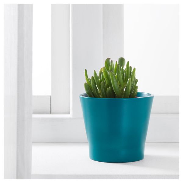 Кашпо ПАПАЙА, темная бирюза - фото 2
