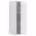 METOD Навесной шкаф с полками - белый/Aspudden светло-серый 40x100 см