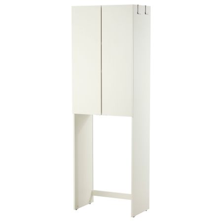 Шкаф для стиральной машины ЛИЛЛОНГЕН, белый (64x38x195 см)
