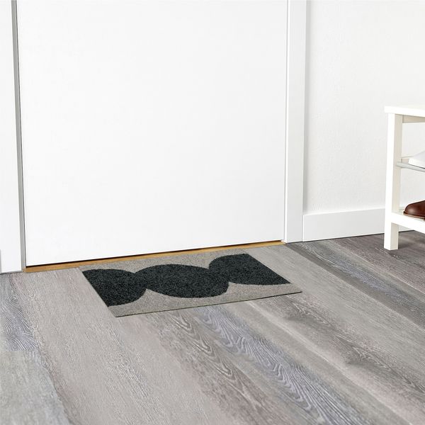 Придверный коврик, 40x60 см, бежевый, черный IKEA UDBYHÖJ 305.424.78 - схема-чертеж с размерами