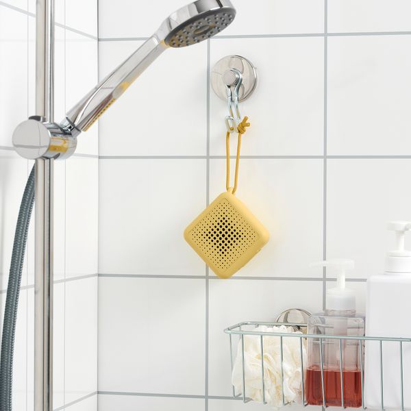 Портативный динамик bluetooth, водонепроницаемый, желтый IKEA VAPPEBY 205.225.84 - фото 4