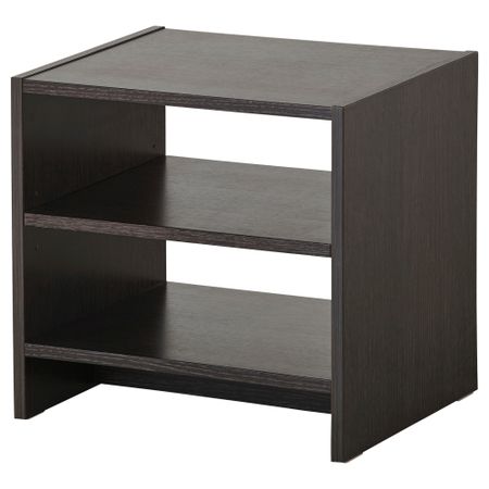 Тумба прикроватная ТОДАЛЕН, черно-коричневый (43x35 см)