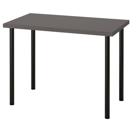 Письменный стол, 100x60 см, темно-серый-черный IKEA ADILS АДИЛЬС, LINNMON ЛИННМОН 294.160.94