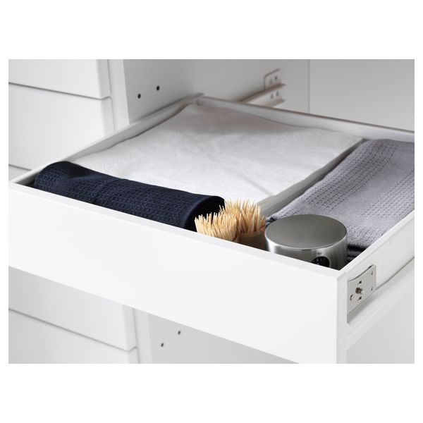 Ящик, низкий ФОРВАРА, белый - схема-чертеж с размерами