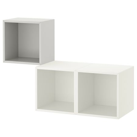 Комбинация настенных шкафов, 105x35x70 см, светло-серый, белый IKEA EKET ЭКЕТ 592.863.31