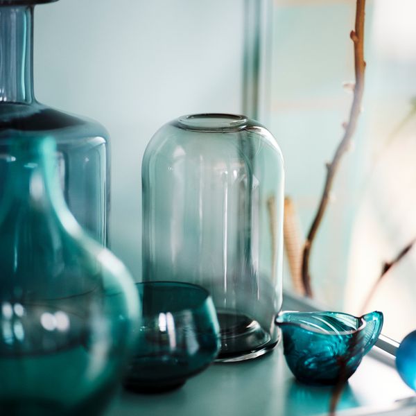 Ваза, серый 18 см IKEA DRÖMSK ДРЁМСК 604.566.76 - схема-чертеж с размерами