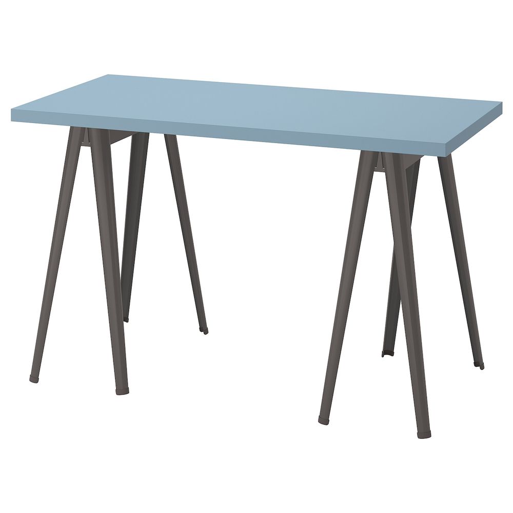 Письменный стол, голубой/темно-серый 120x60 см IKEA LAGKAPTEN ЛАГКАПТЕН / NÄRSPEL НЭРСПЕЛЬ 994.169.91 - фото 1