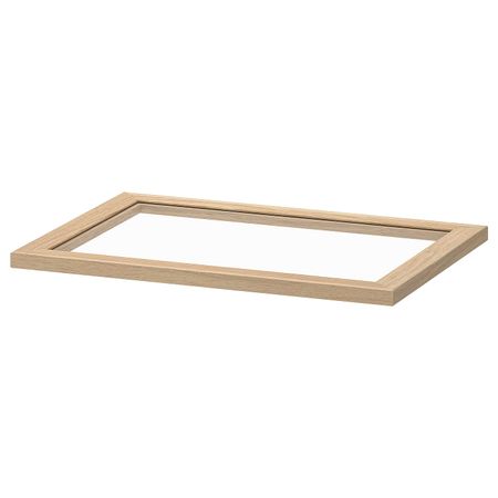 Полка стеклянная, под беленый дуб 50x35 см IKEA KOMPLEMENT КОМПЛИМЕНТ 904.375.73