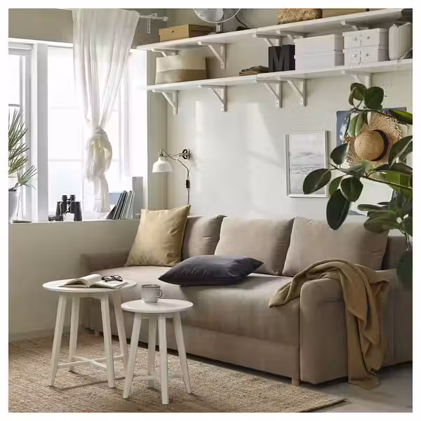 DÅNHULT ДОНХУЛЬТ 3-местный диван-кровать - Silkeryd темный серо-бежевый - фото 4