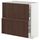 Напольный шкаф, 2 фасада, 3 ящика, белый, Sinarp коричневый, 80x37 см IKEA METOD МЕТОД, MAXIMERA МАКСИМЕРА 494.041.65