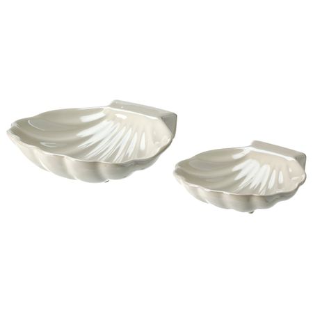 Набор украшений, 2шт, ракушка белый IKEA NYFÅNGAD НЮФОНГАД 904.692.72