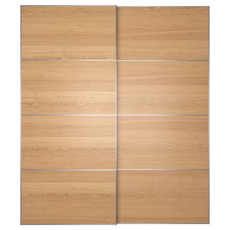 Пара раздвижных дверей ИЛЬСЕНГ, дубовый шпон