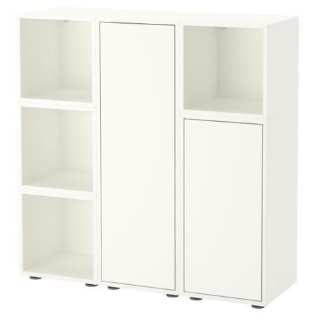 Комбинация шкафов с ножками ЭКЕТ, белый (105x35x107 см)