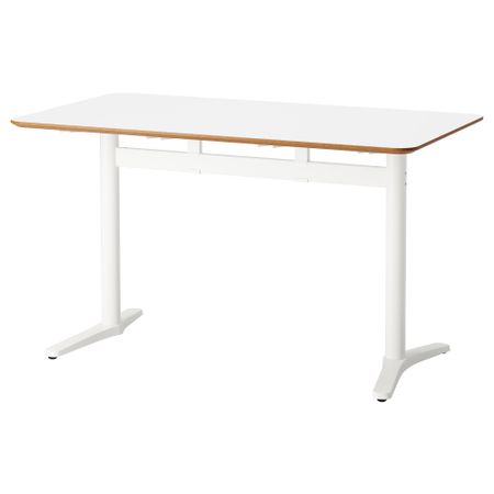 Стол БИЛЬСТА, белый, белый (130x70 см)