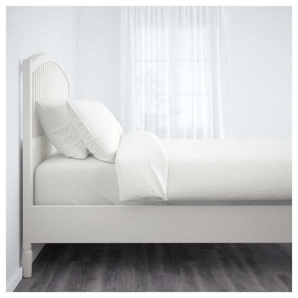 Каркас кровати ТИССЕДАЛЬ, белый - схема-чертеж с размерами