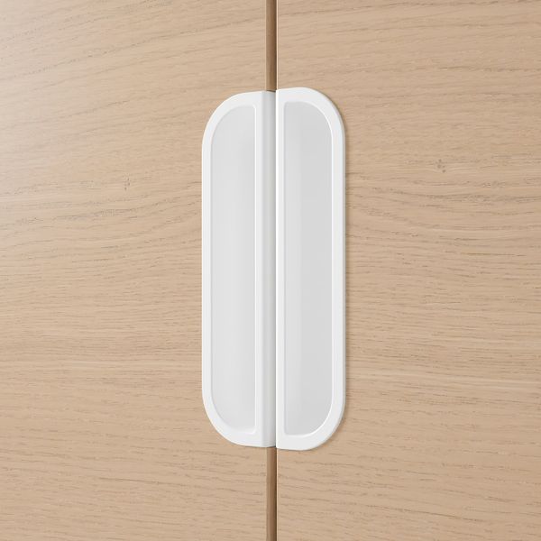 Шкаф с дверями, дубовый шпон, беленый 80x120 см IKEA GALANT ГАЛАНТ 703.682.31 - фото 4