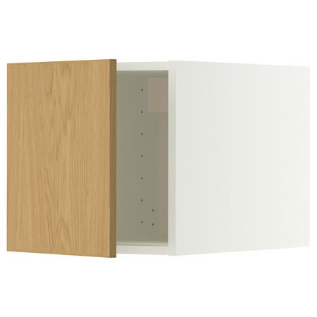 METOD Верхний шкаф - белый/Sinarp дубовый шпон 40x40 см