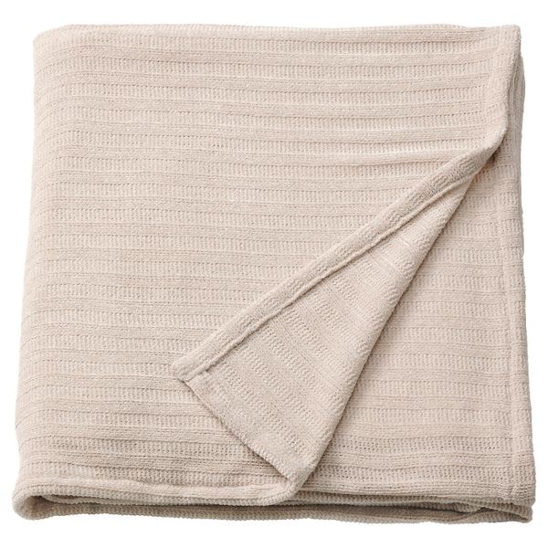 Плед, бежевый 130x170 см IKEA YLVALI ЮЛВАЛИ 205.070.79 - фото 1