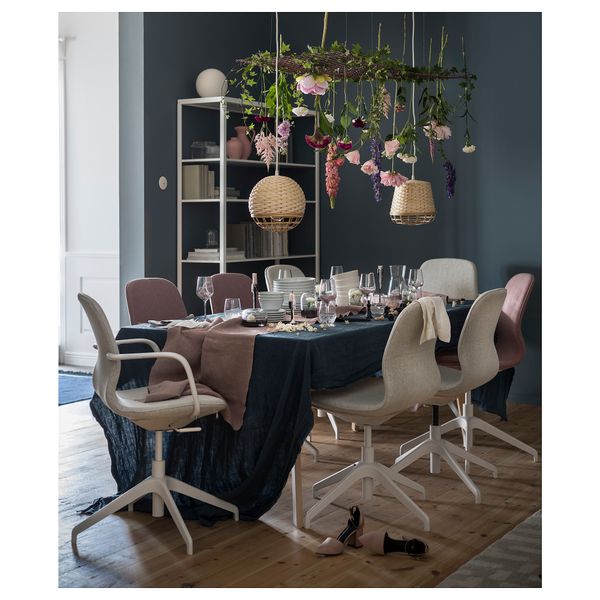 Рабочий стул с подлокотниками IKEA LÅNGFHATTEFJÄLL ХАТТЕФЬЕЛЛЬ ЛОНГФЬЕЛЛЬ 292.525.49 - фото 3