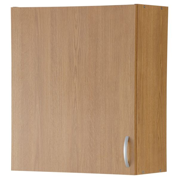 Навесной шкаф с дверцей АЛЬБРУ, под дуб (60x70 см) - фото 1