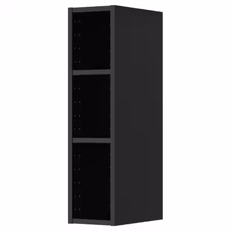 METOD Каркас навесного шкафа - черно-серый 20x37x80 см