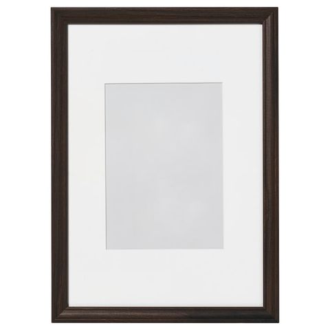 KLOTKÖRSBÄR Рама - под дуб/темно-коричневый 21x30 см