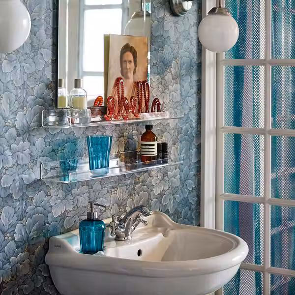 MELLÖSA Полка для картин - прозрачный 60 см - фото 5