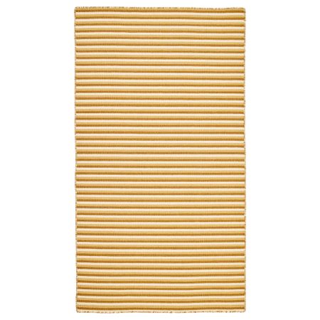 Ковер безворсовый ВЕСТБРИК, ручная работа, желтый (80x150 см)