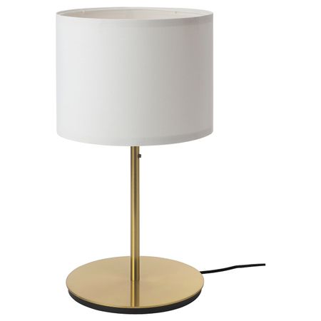Лампа настольная, белый/латунь 56 см IKEA RINGSTA РИНГСТА / SKAFTET СКАФТЕТ 993.873.66