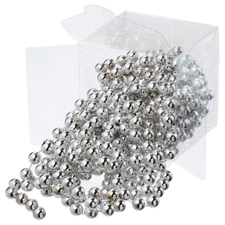 Гирлянда ВИНТЕР 2016, жемчужины серебристый (5 м)