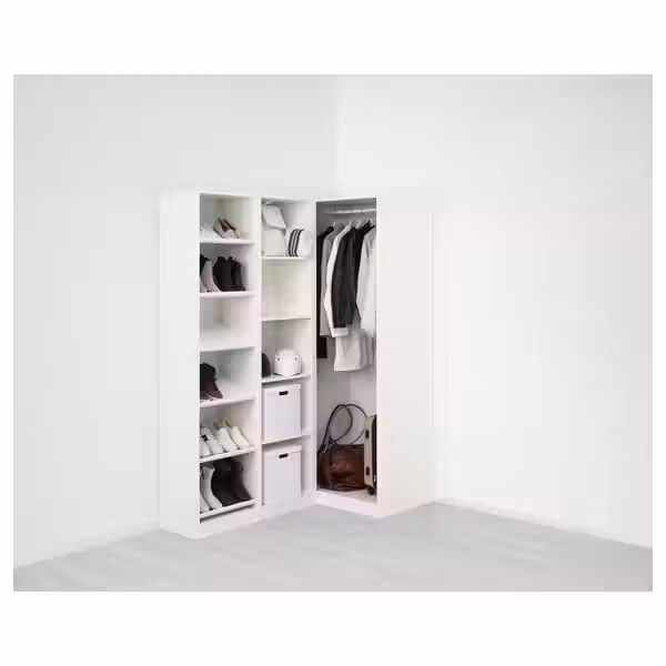 PAX / FLISBERGET Гардероб угловой - белый/светло-бежевый 161/88x201 см - фото 3