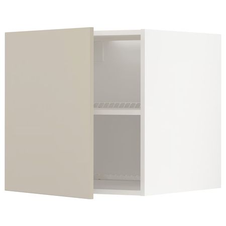 METOD Верхний шкаф д/холодильн/морозильн - белый/Havstorp бежевый 60x60 см