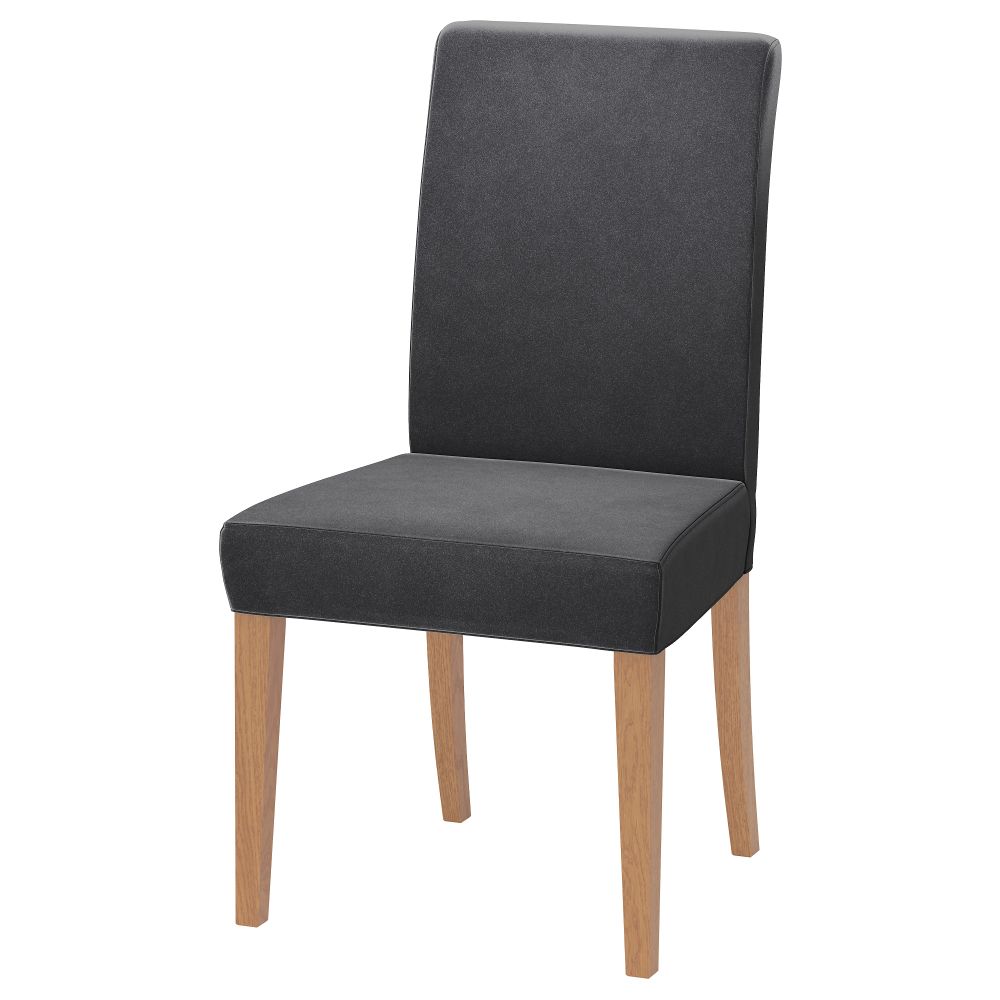 Стул ХЕНРИКСДАЛЬ, дуб, Дьюпарп темно-серый - фото 1